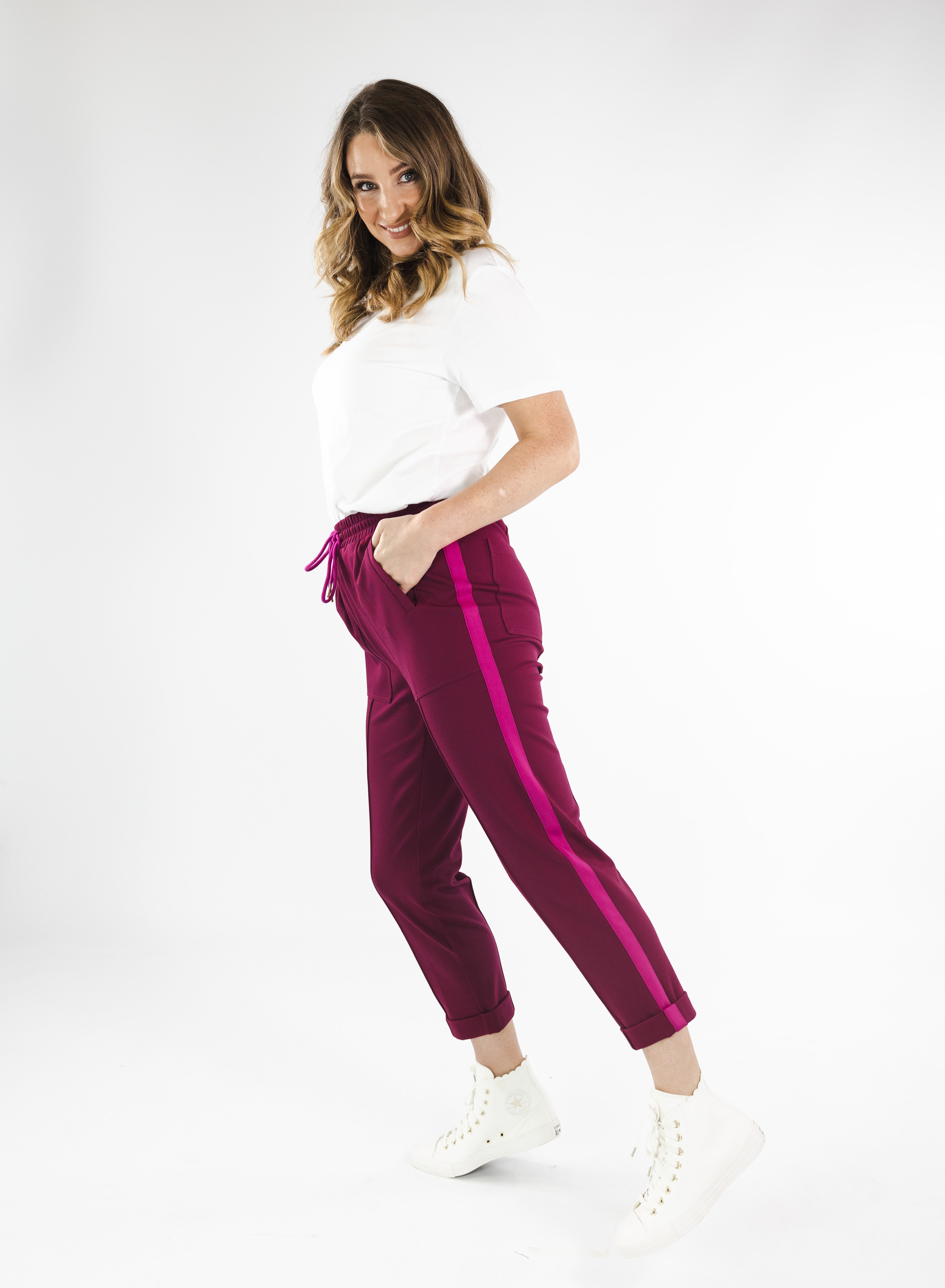 Holly Pants (Burgundy)