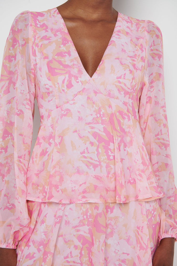 Ashton Maxi Dress (Orange & Pink Floral)