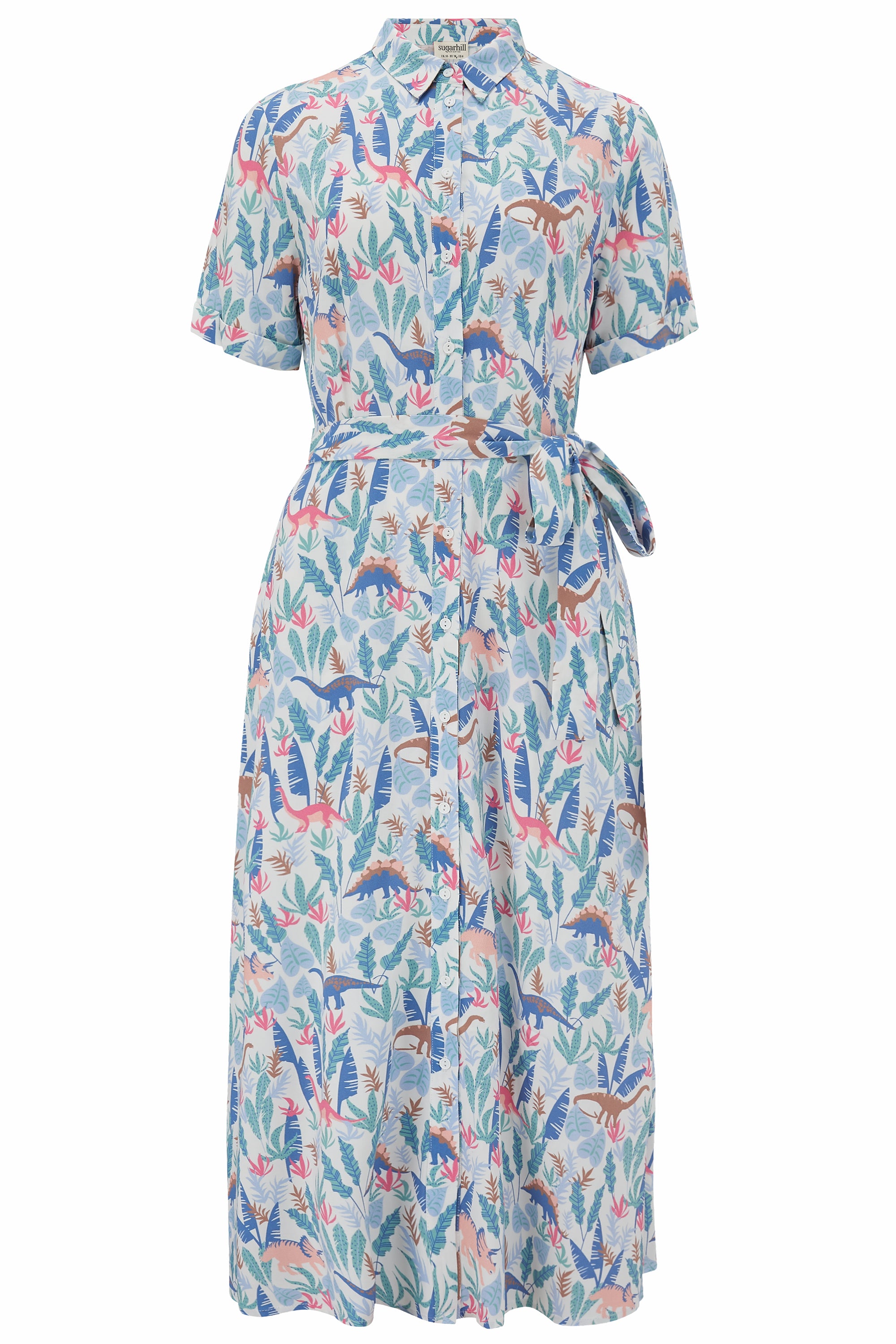 Lauretta Shirt Dress | Lost Dinosaurs (Cream)