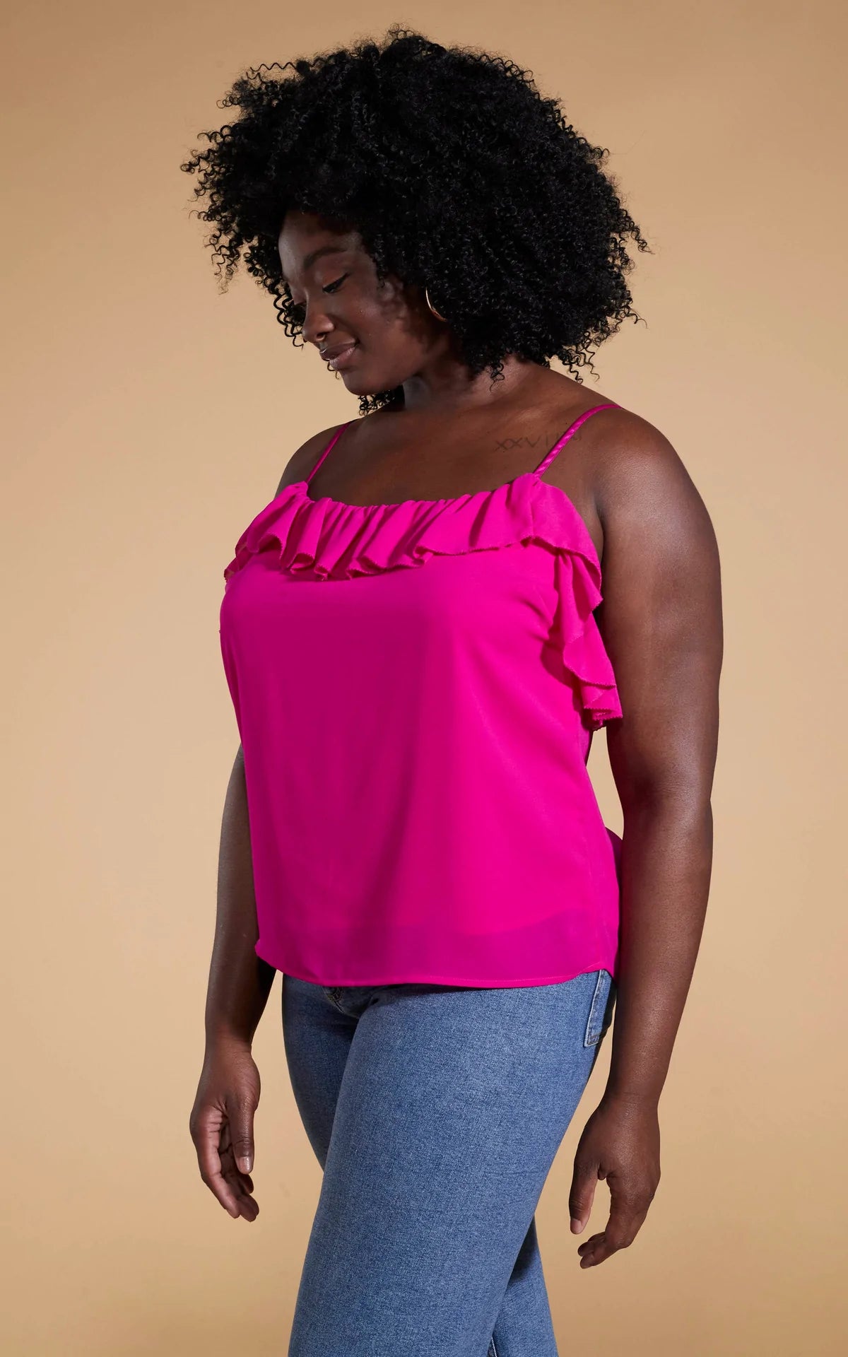 Susie Frill Cami Top (Magenta)
