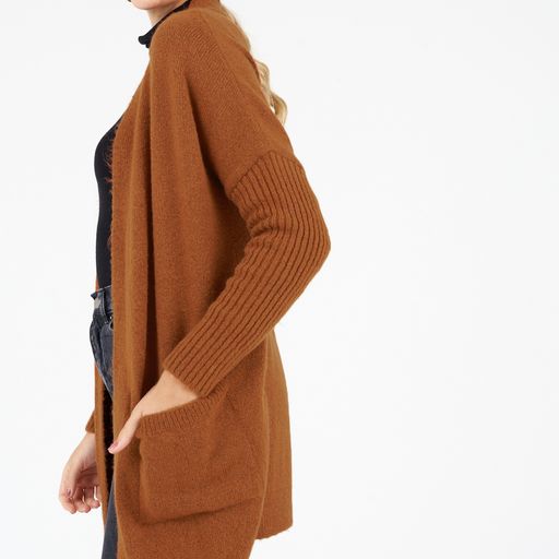 Brown cardigan with pockets