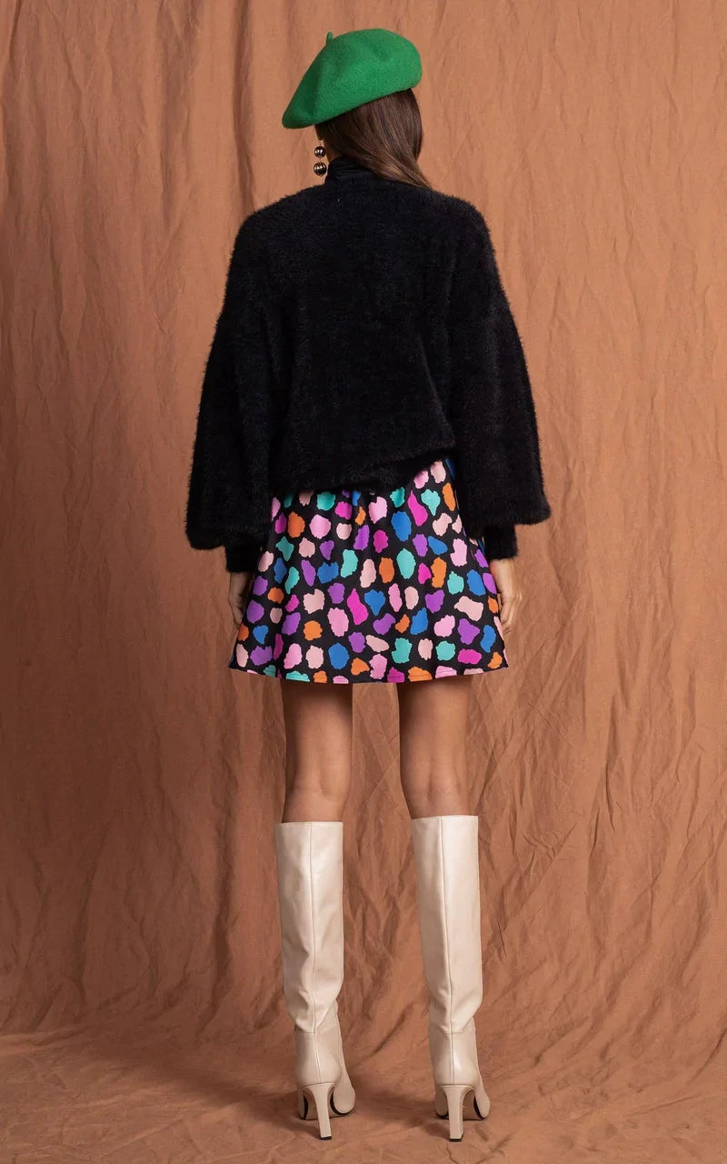 Stevie Skirt | Dancing Leopard (Multi Cloud