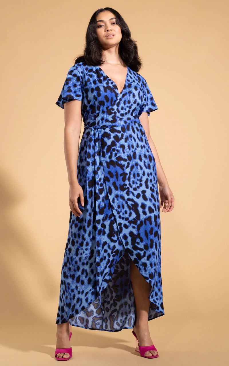Cayenne Dress Leopard (Blue) Love Cherish Dress