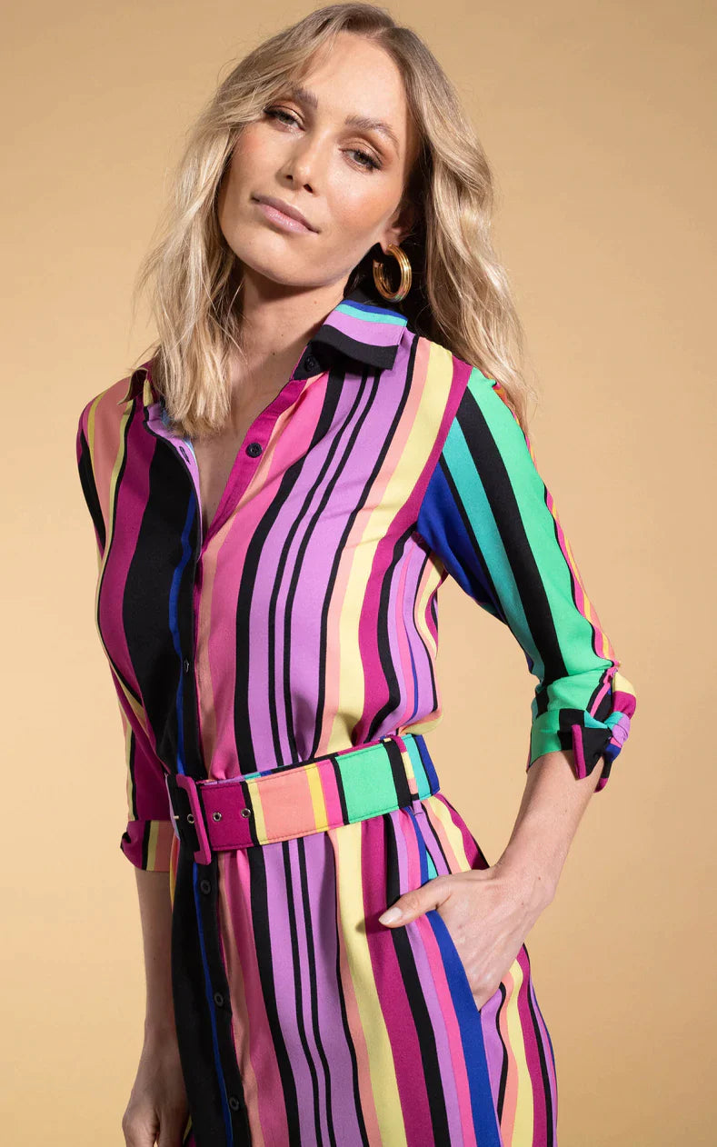 Alva Dress | Stripe (Multi)
