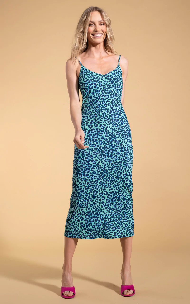 Sienna Dress | Leopard (Turquoise) | Love Cherish | Dress Sienna Dress | Leopard (Turquoise) | Love Cherish | Dress
