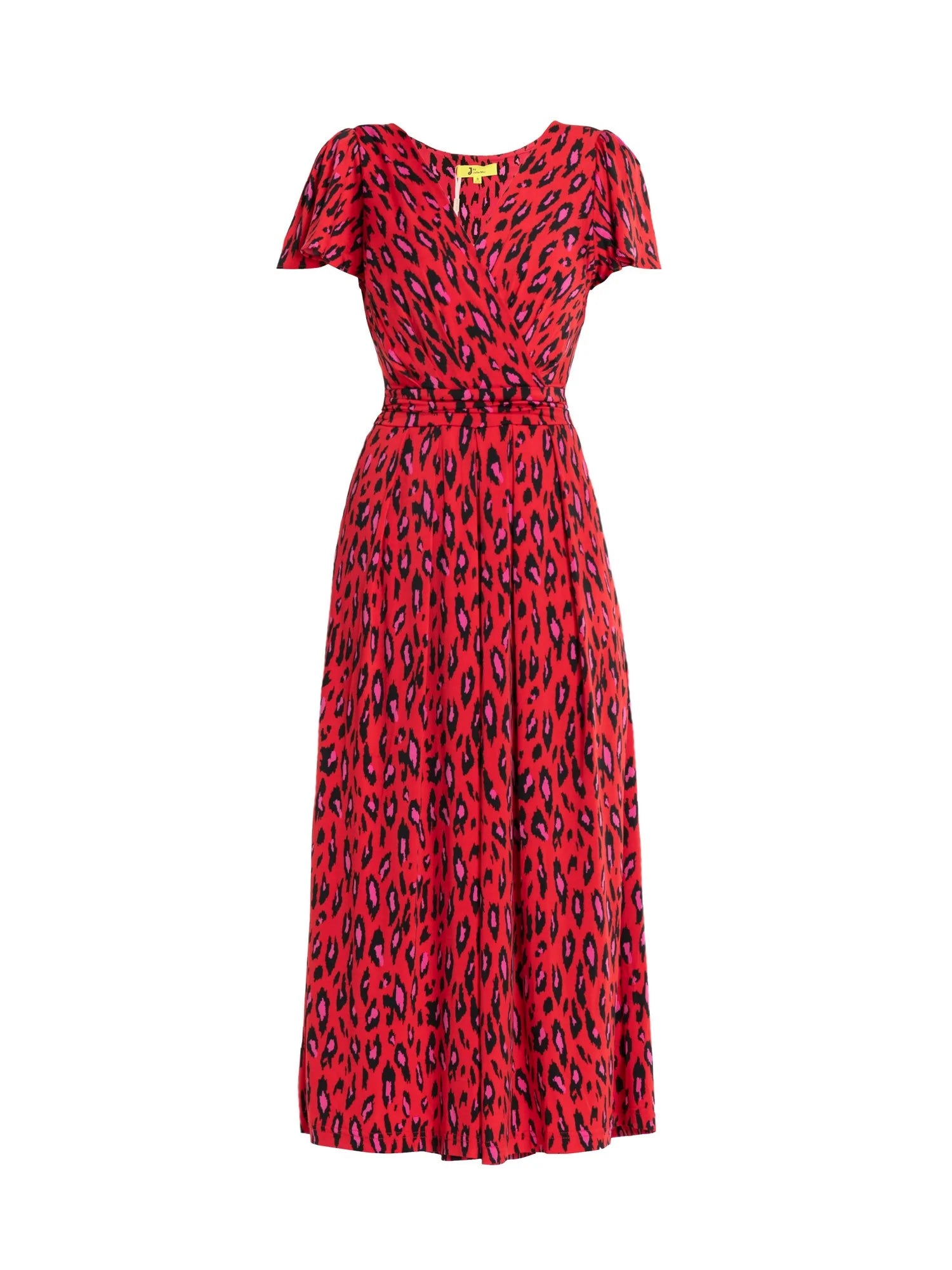 Carla Culotte Jumpsuit (Red Animal)