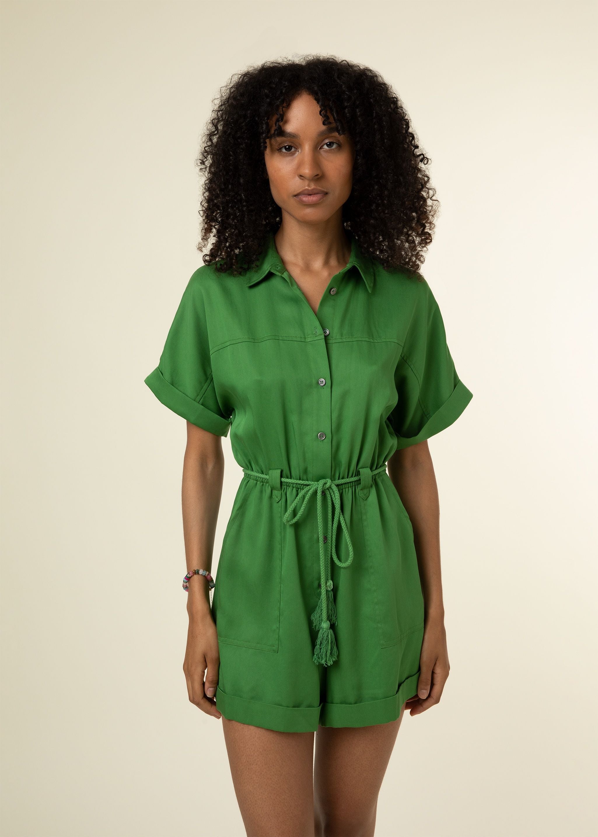 Lily Playsuit (Khaki)