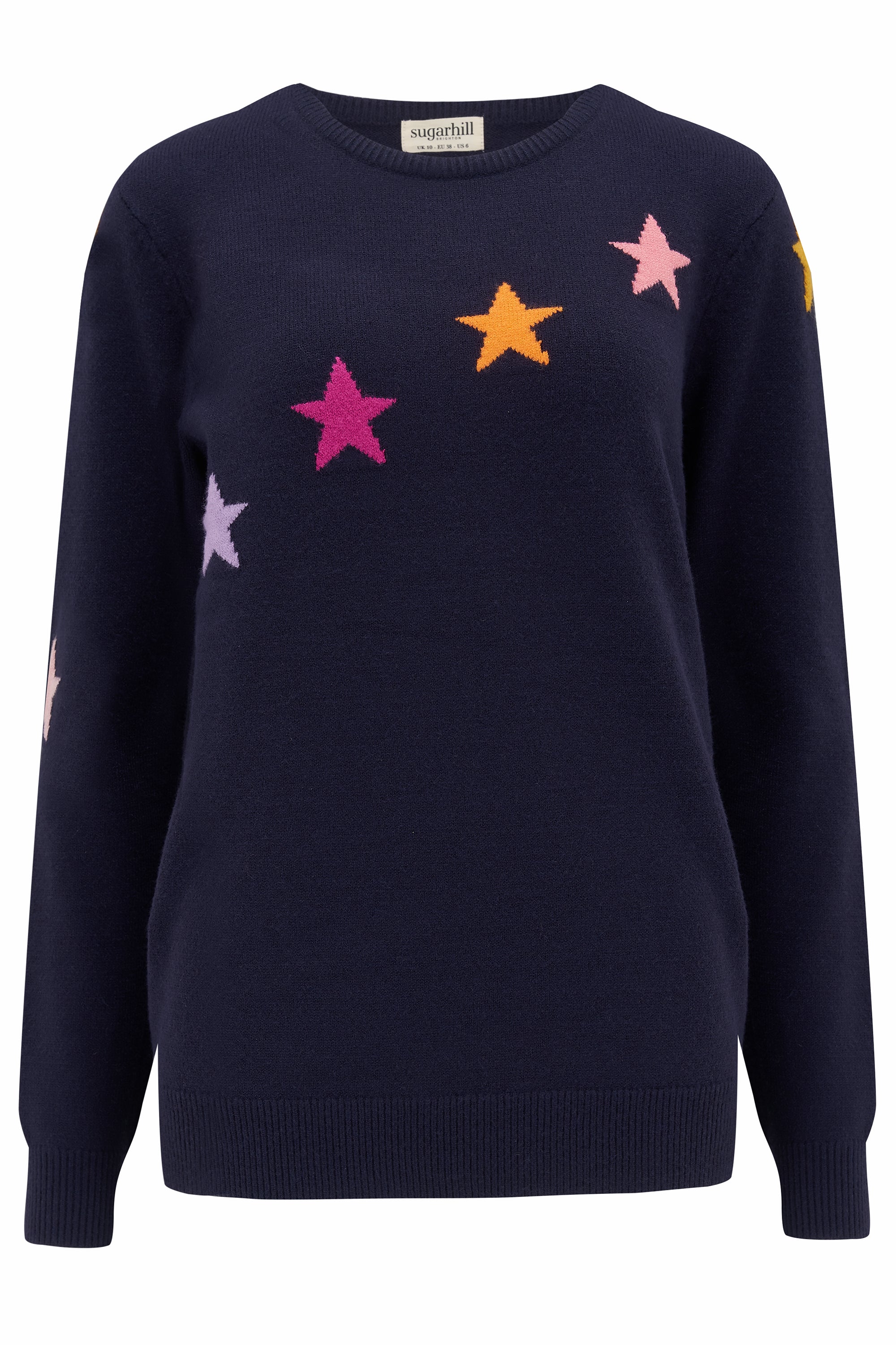 Stacey Jumper - Navy, Diagonal Stars