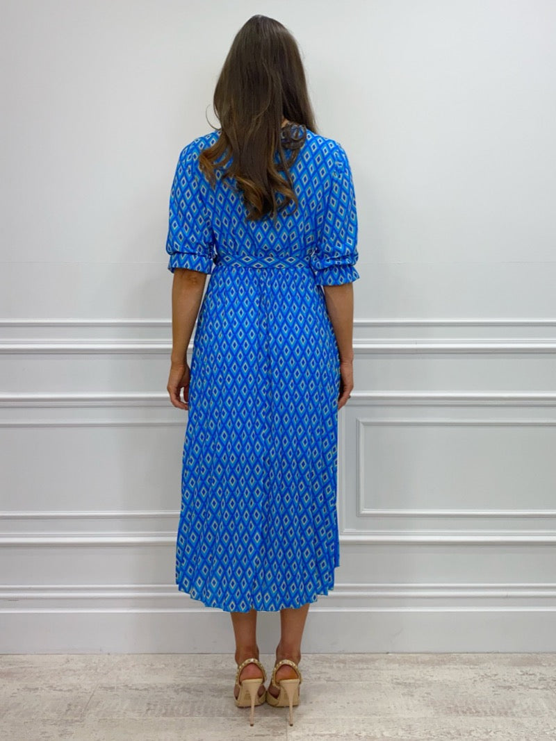 Positano Midi Dress (Blue)