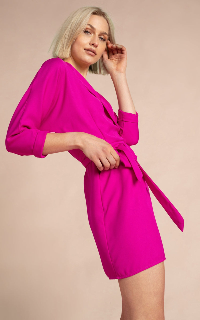 Valley Mini Dress| Dancing Leopard (Magenta)