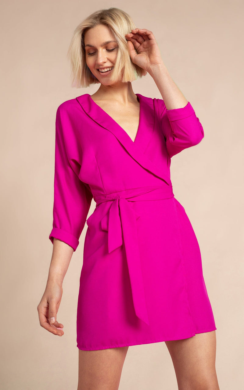 Valley Mini Dress| Dancing Leopard (Magenta)