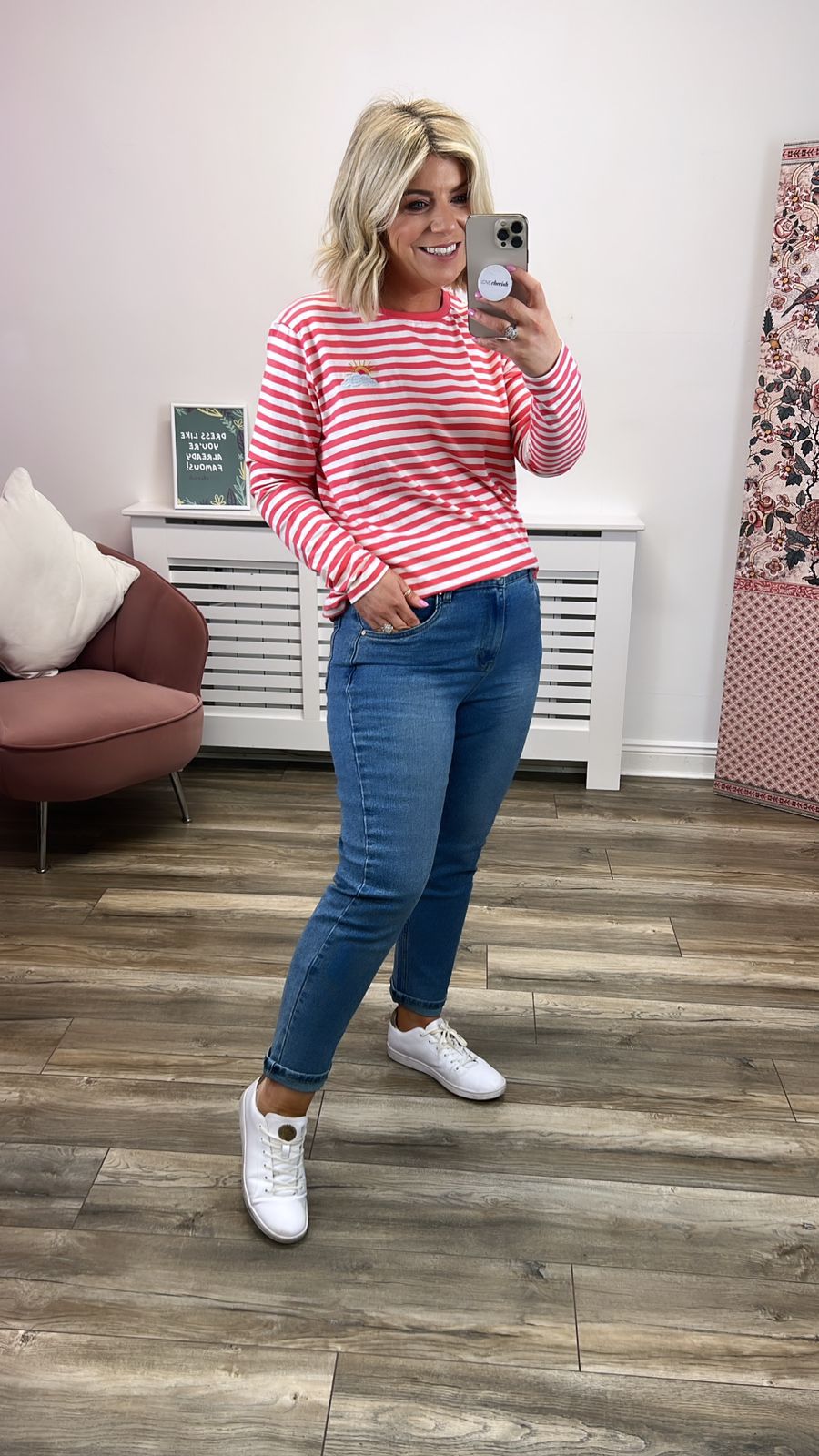 Karyn Mom Jeans | Short Leg (Mid Blue)