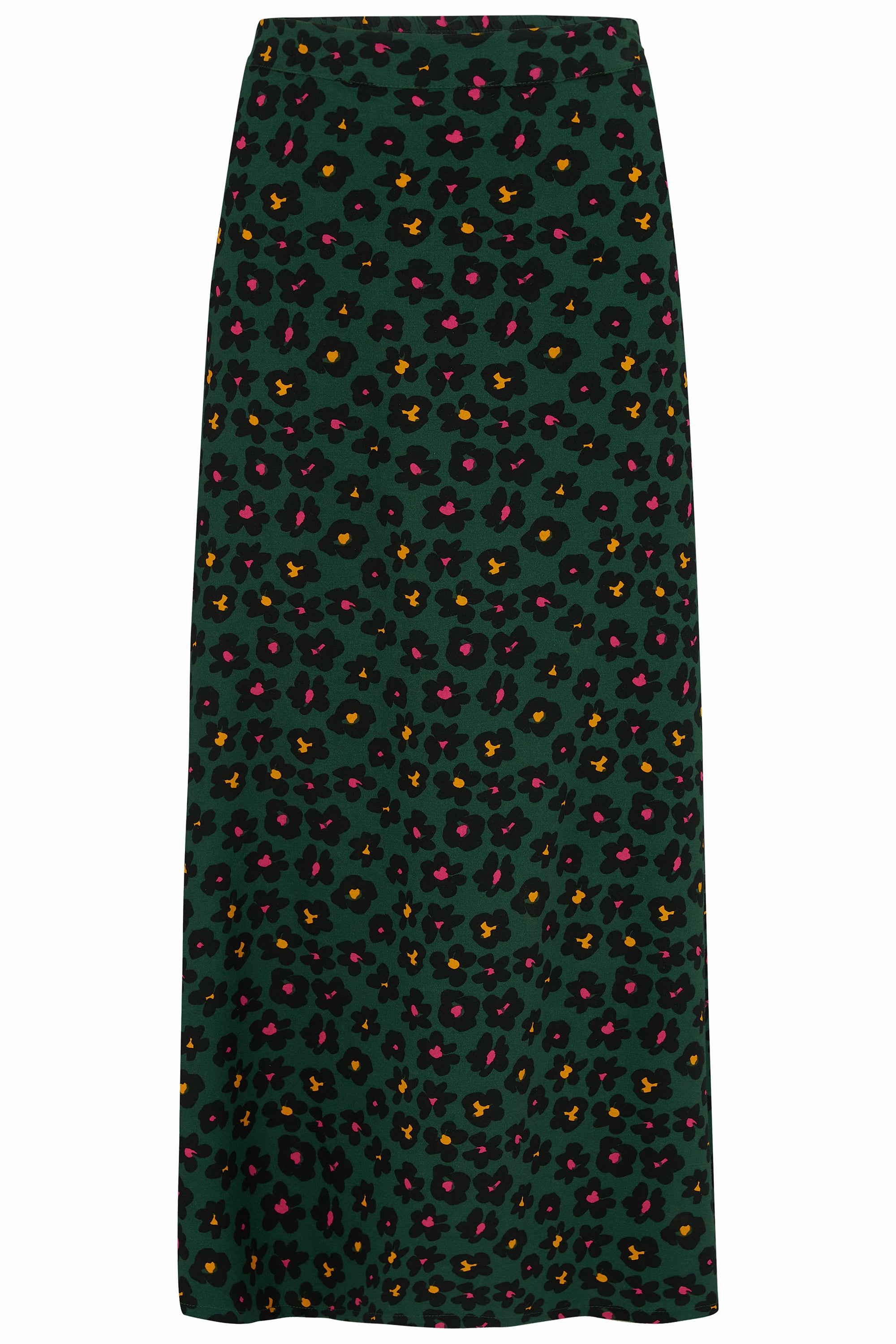 Zora Skirt - Green, Painted Floral