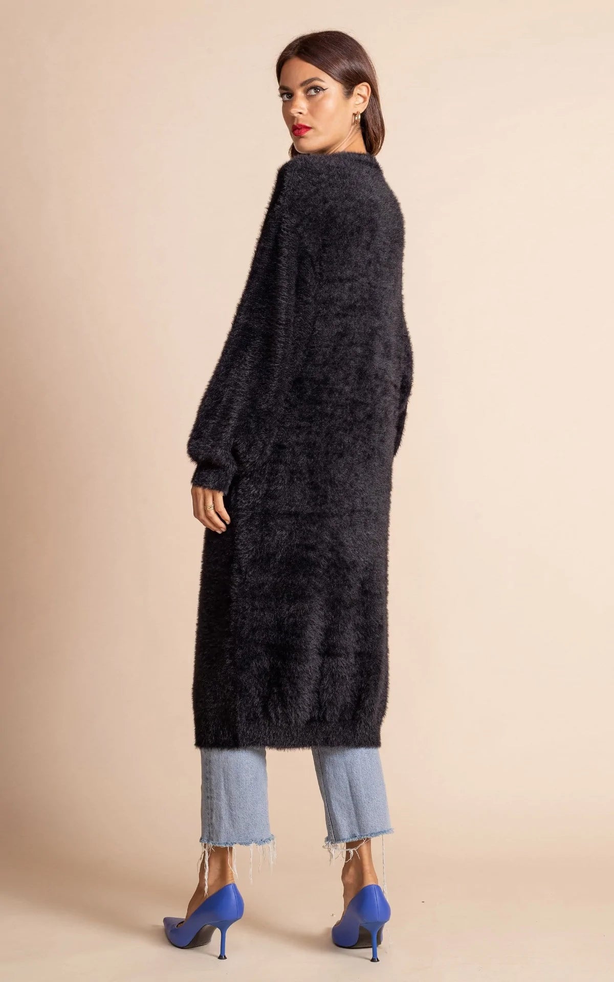 Taylor Longline Cardigan (Black)