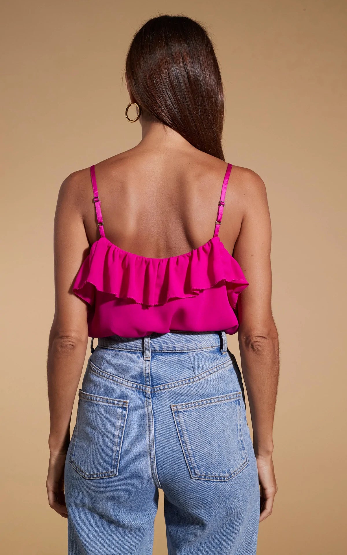 Susie Frill Cami Top (Magenta)