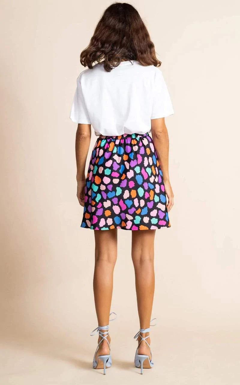 Stevie Skirt | Dancing Leopard (Multi Cloud