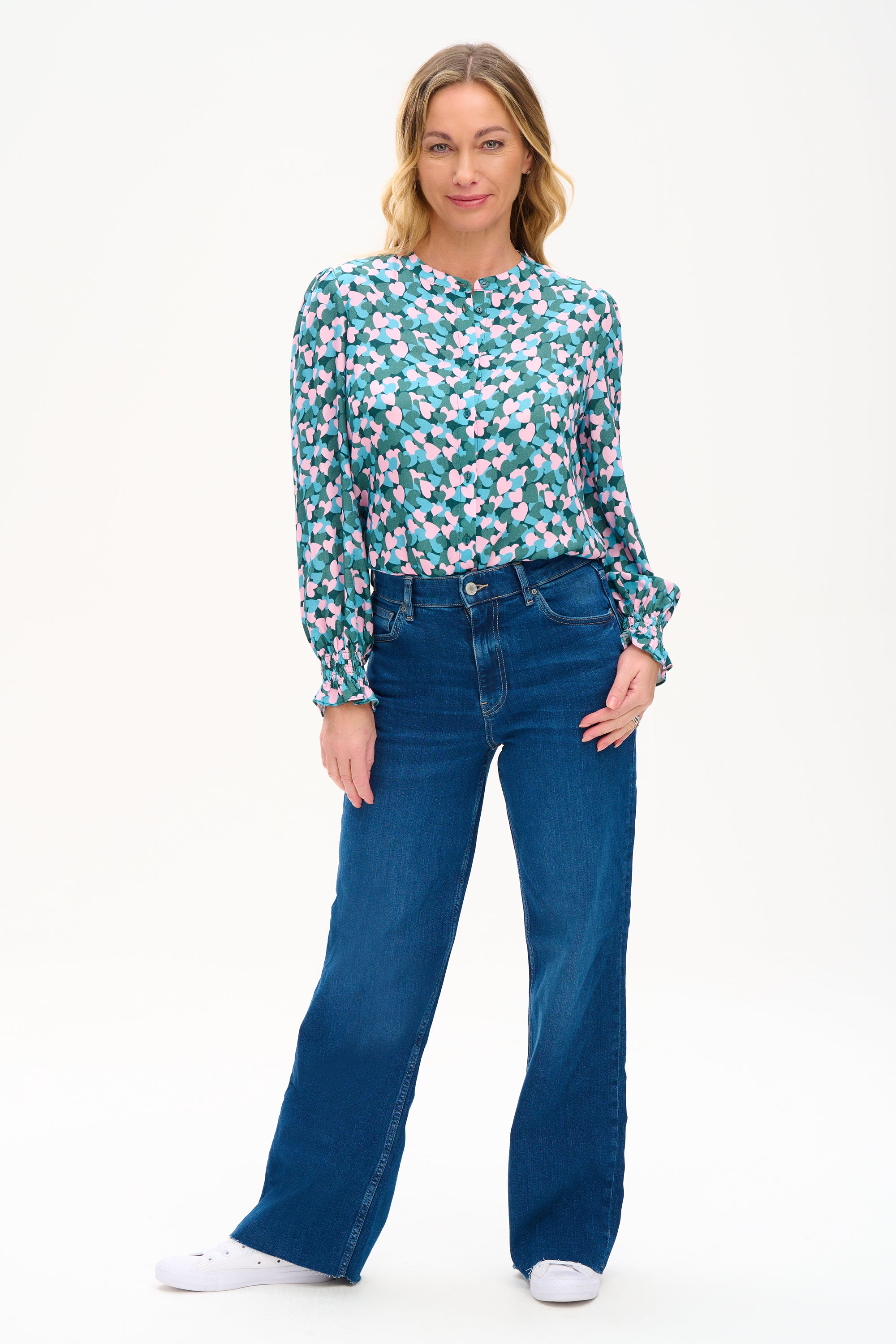 Joan Shirt - Multi, Layered Hearts