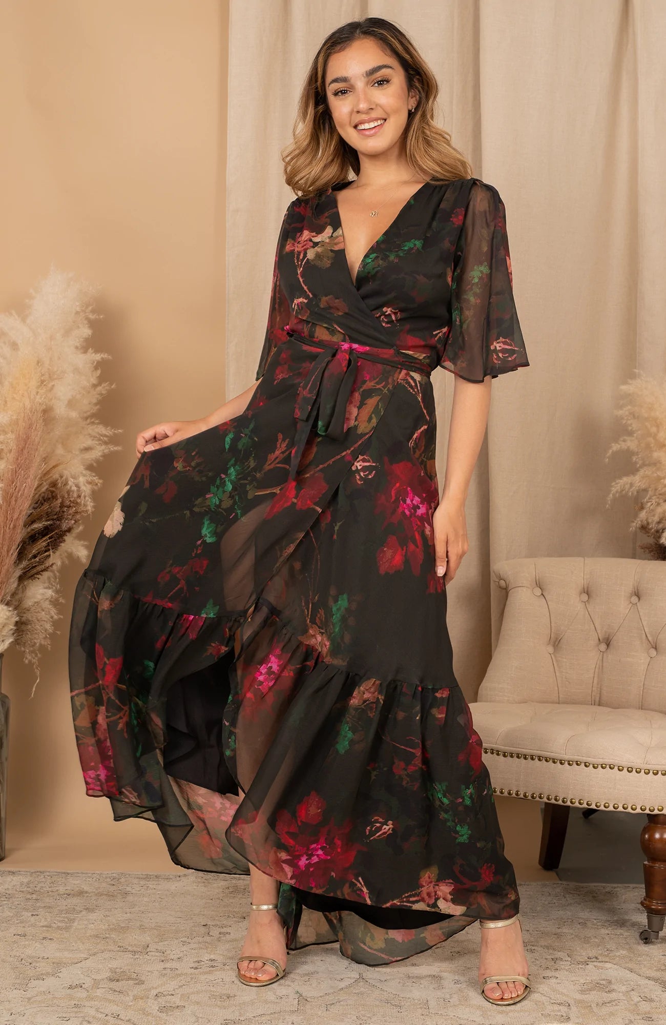 Willow Flutter Sleeve Maxi Dress | Love Cherish | Dress Willow Flutter Sleeve Maxi Dress | Love Cherish | Dress