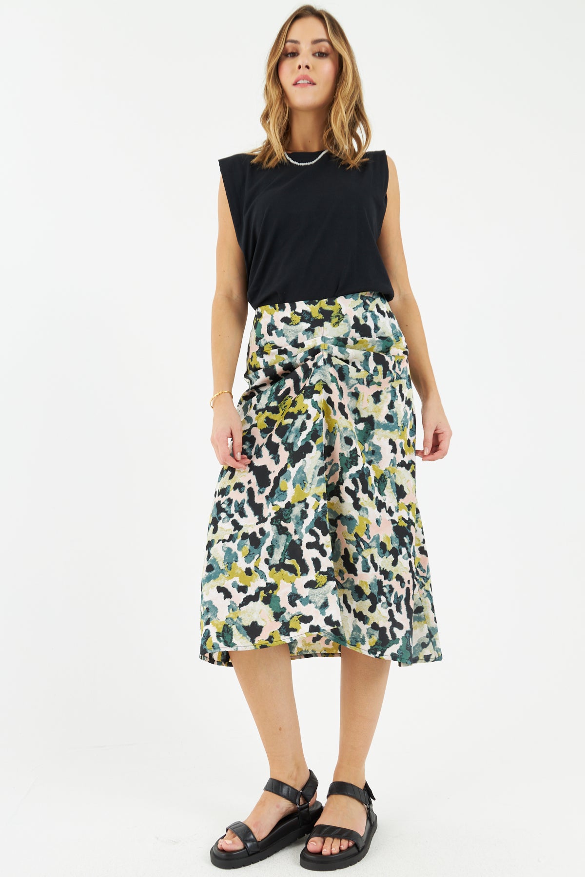 Baba Midi Skirt (Green) Love Cherish Skirts - Main Image