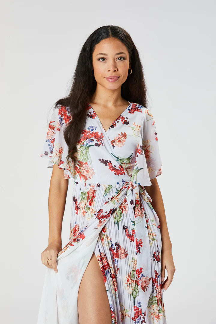 Salma Wrap Dress (Lilac)