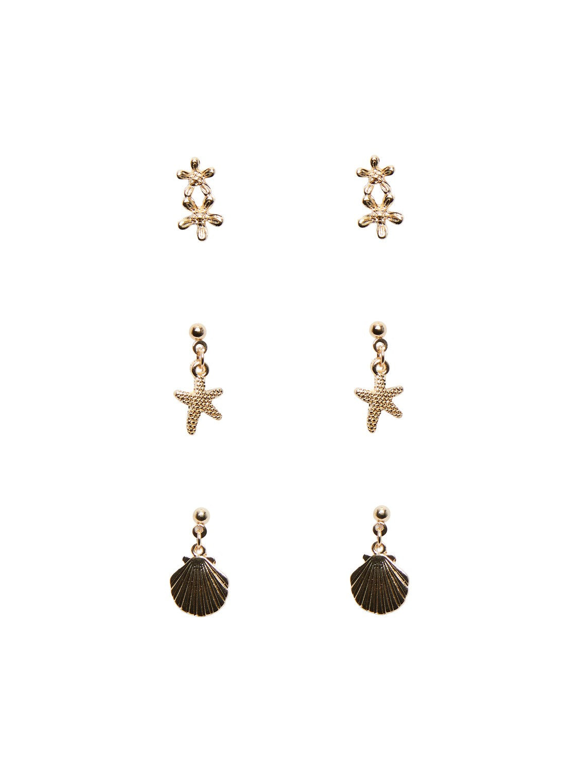 Bia 3 Pack Earrings (Gold)