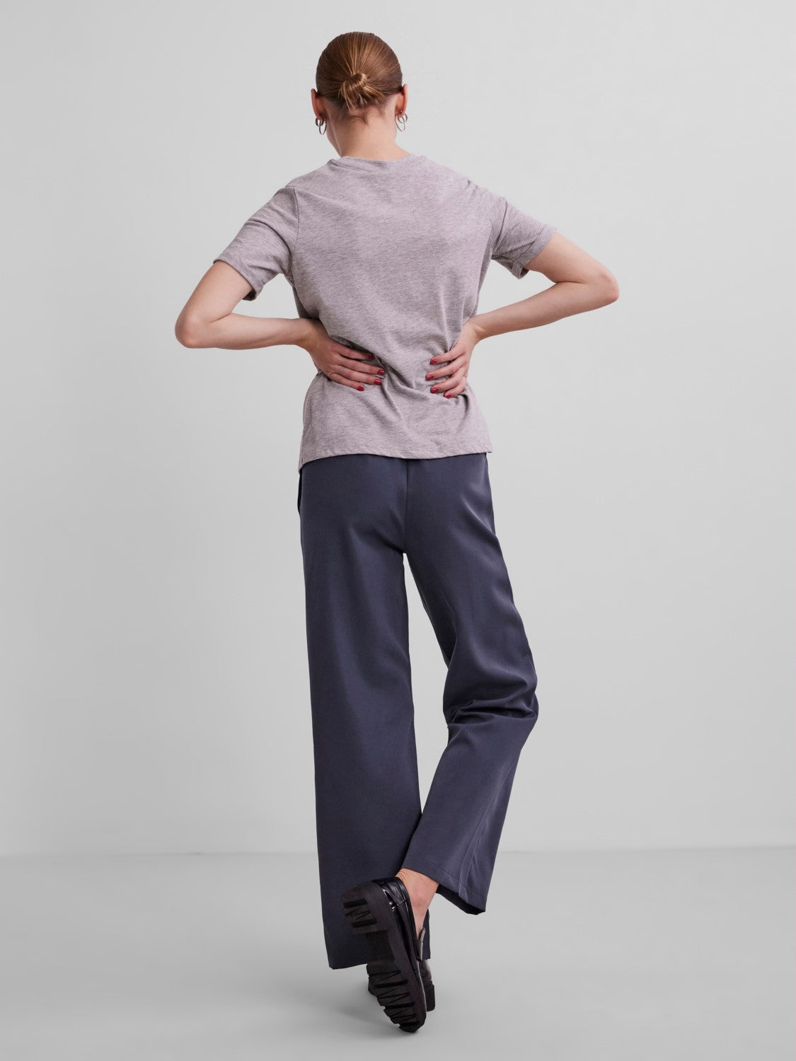 Meena T-Shirt (Light Grey Melange)