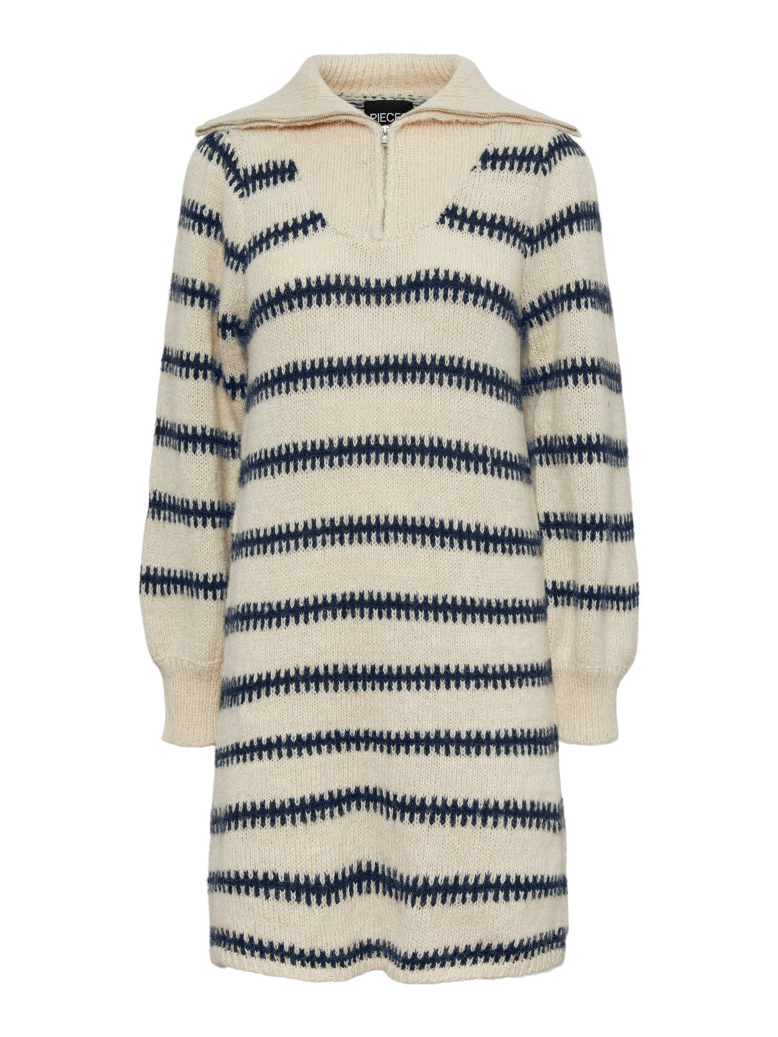 Nadine Half Zip Dress (Buttercream/Sky Captain)