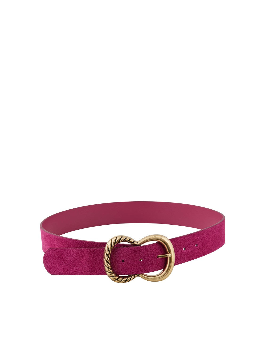 Nelly Suede Belt (Fuchsia)