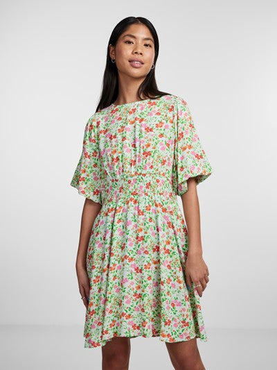 AVA DRESS (AQUA/FLOWER)