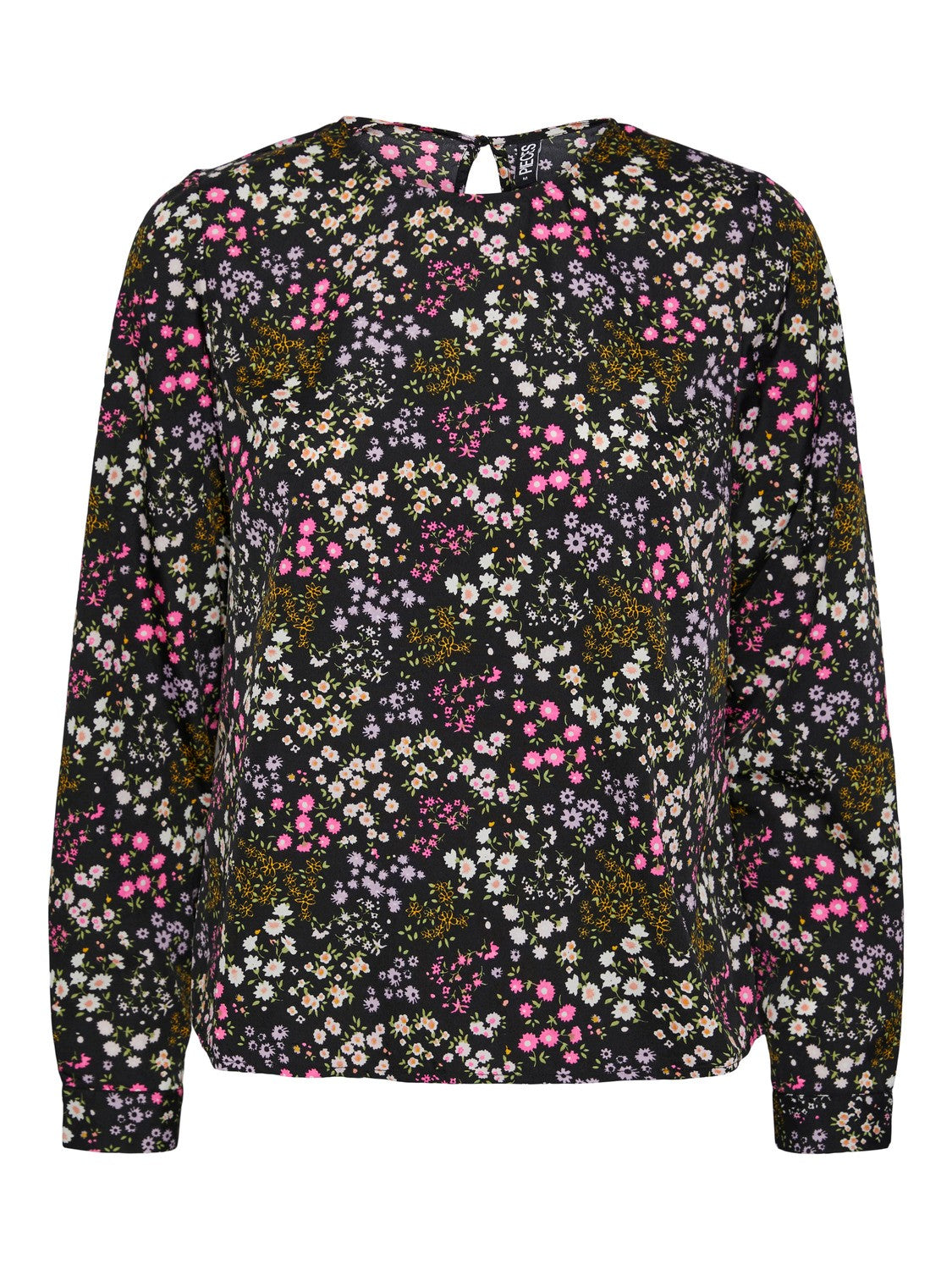 Sia Long Sleeve Top (Black SMALL FLOWERS)