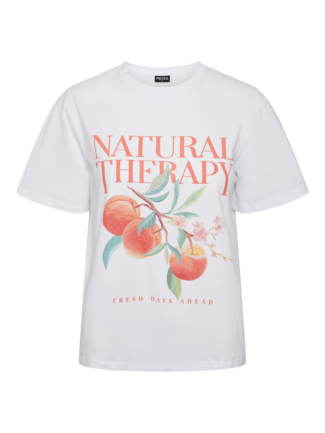 BANDA PRINT T-SHIRT (BRIGHT WHITE/ NATURAL THERAPY)
