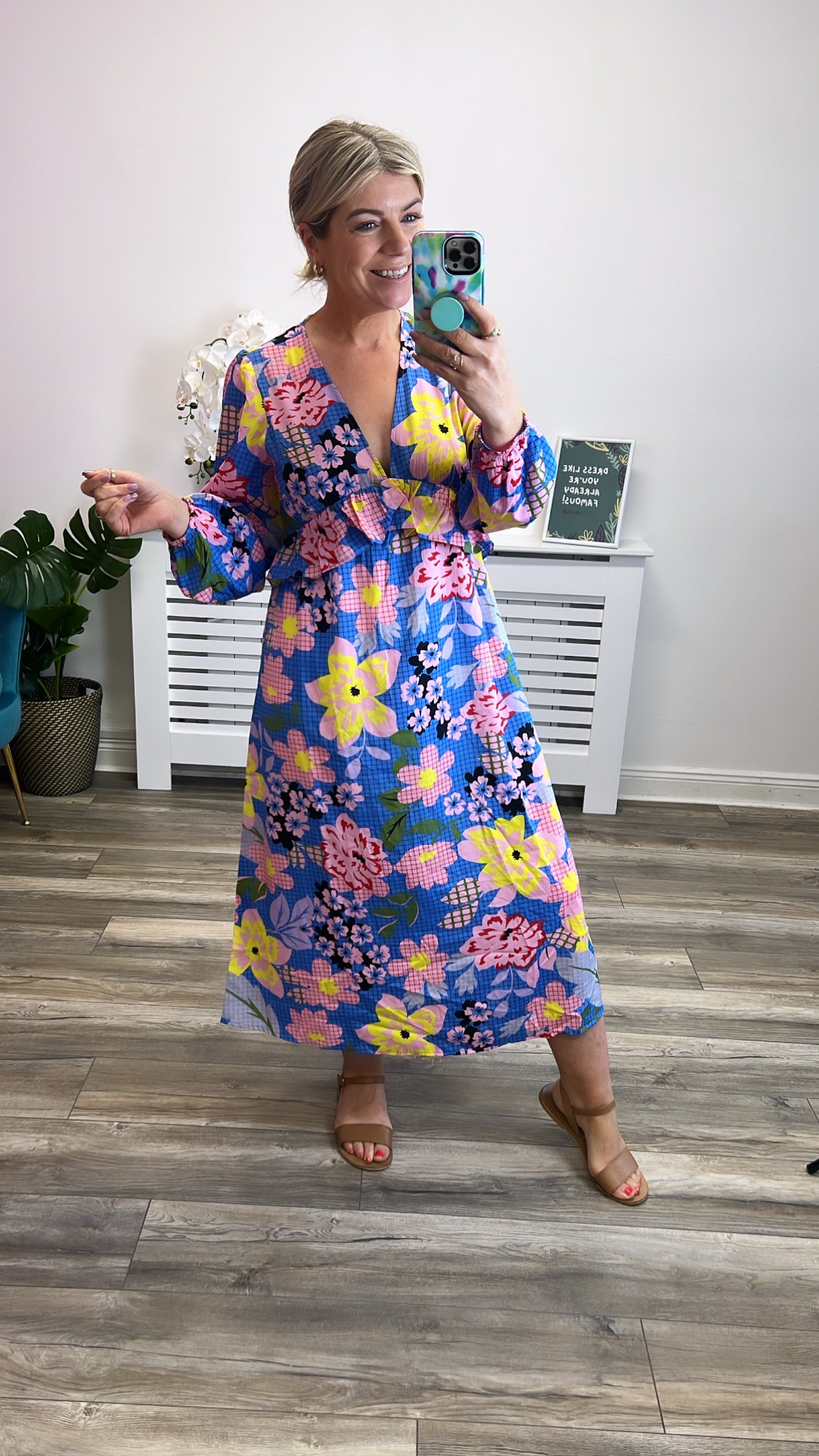 Juna Midi Dress (Multi)