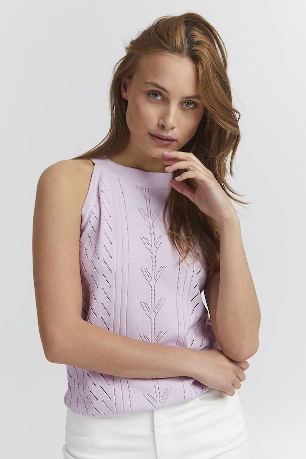 Perri Knitted Top (Lavender Fog)