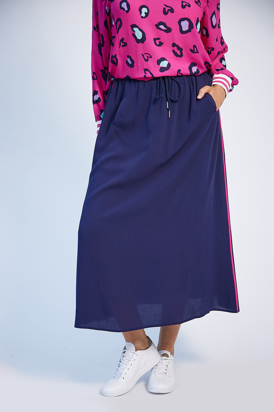 Rachel Maxi Skirt (Navy)