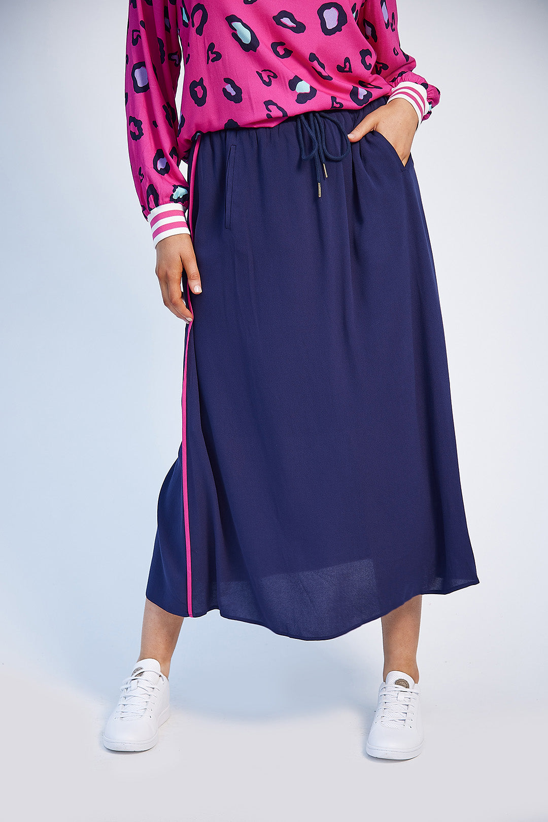 Rachel Maxi Skirt (Navy)