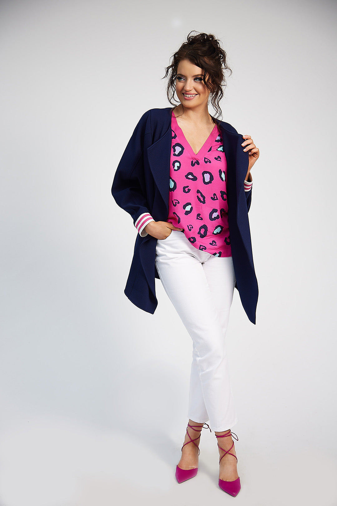 Sonia Batwing Jacket (Navy)