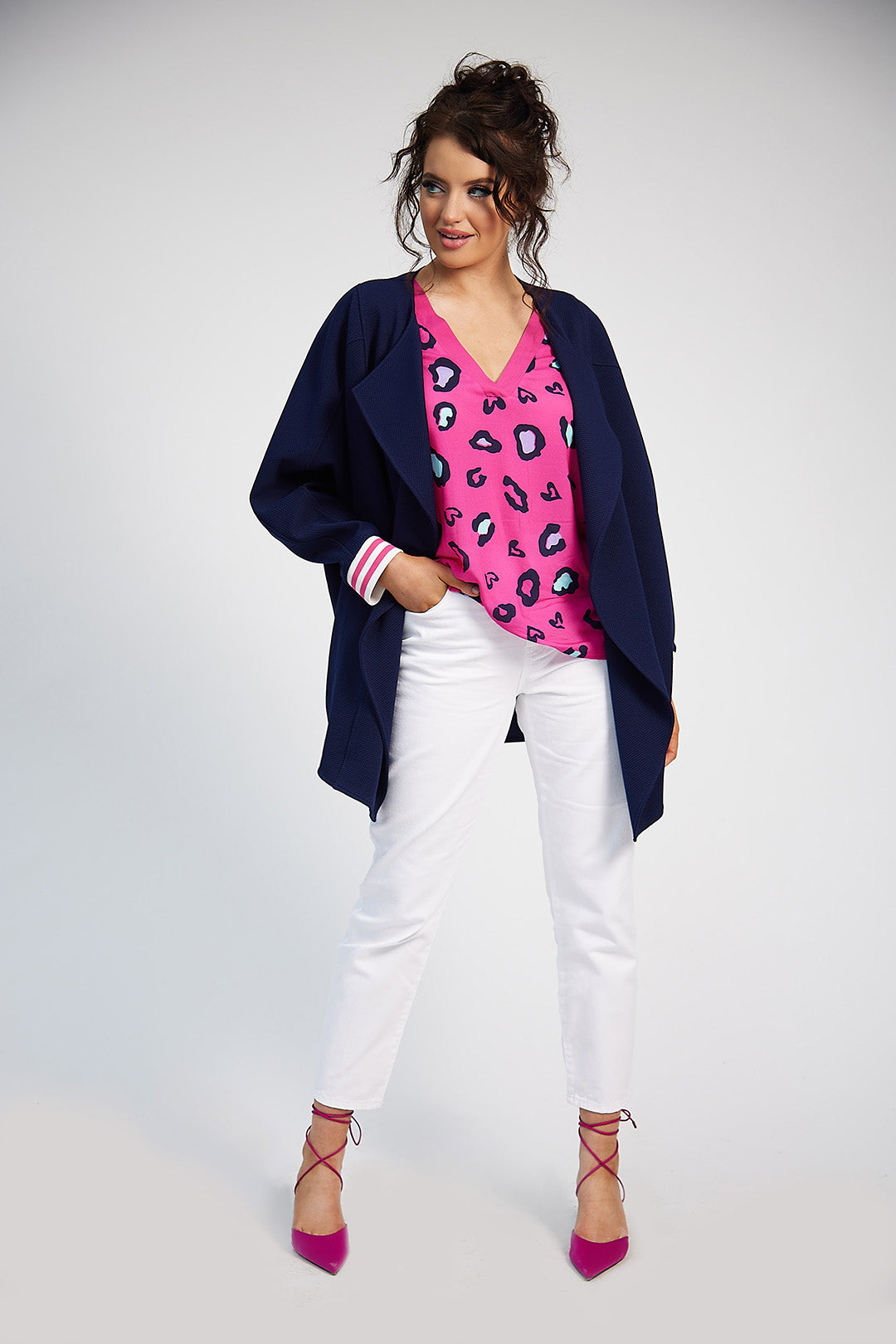Sonia Batwing Jacket (Navy)
