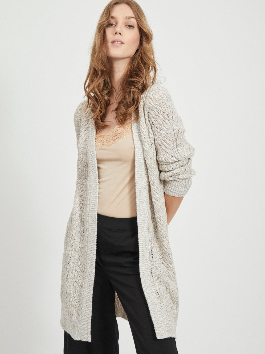 Kara Knit Cardigan (Beige)