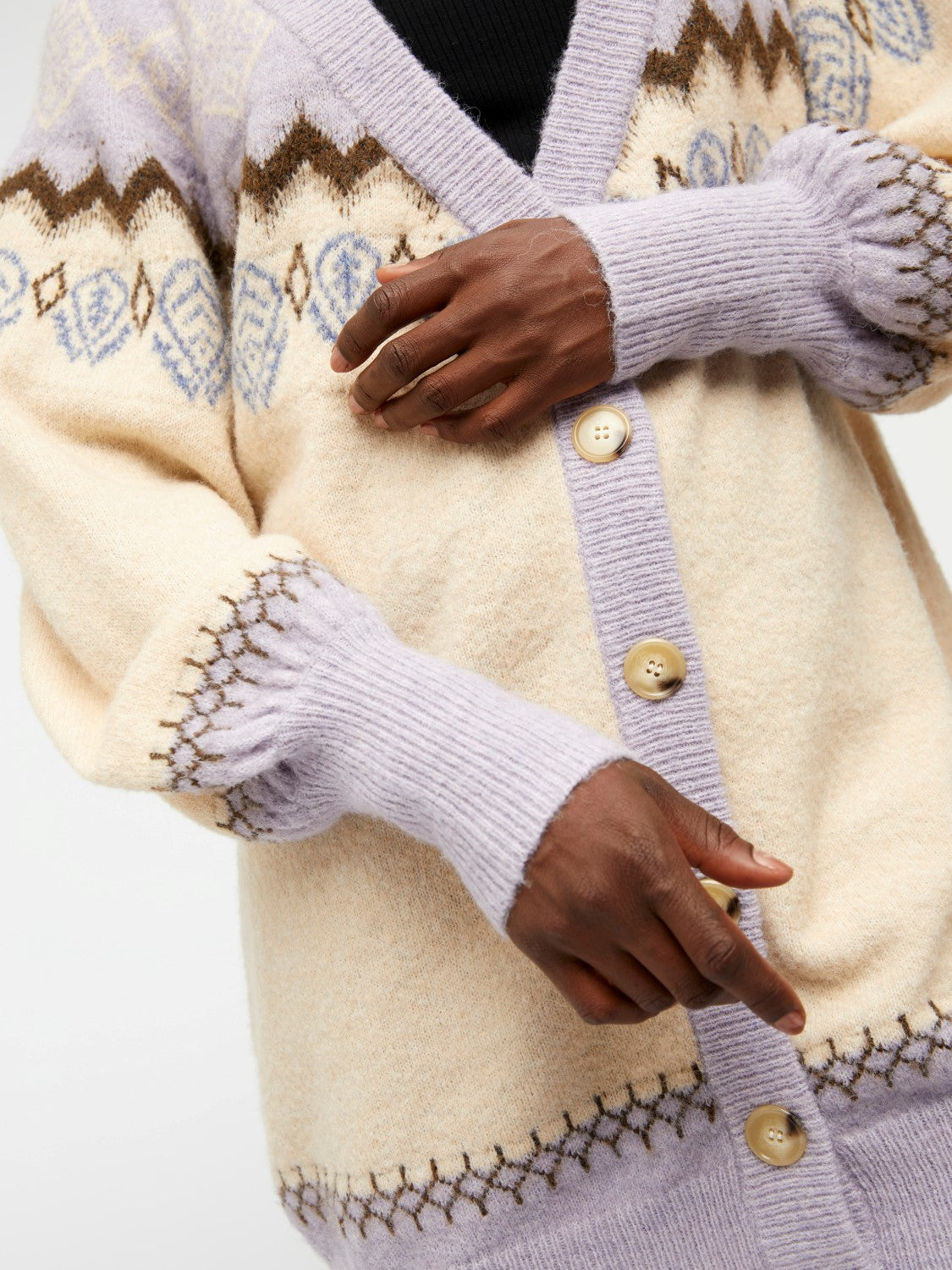 Noella Knit Cardigan (Languid Lavender)