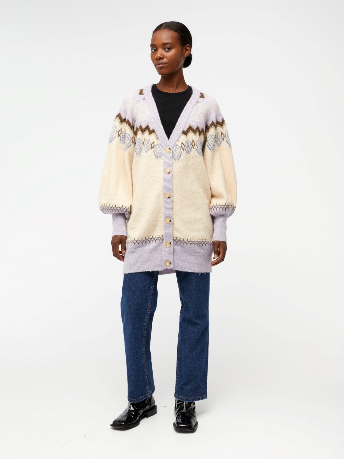 Noella Knit Cardigan (Languid Lavender)