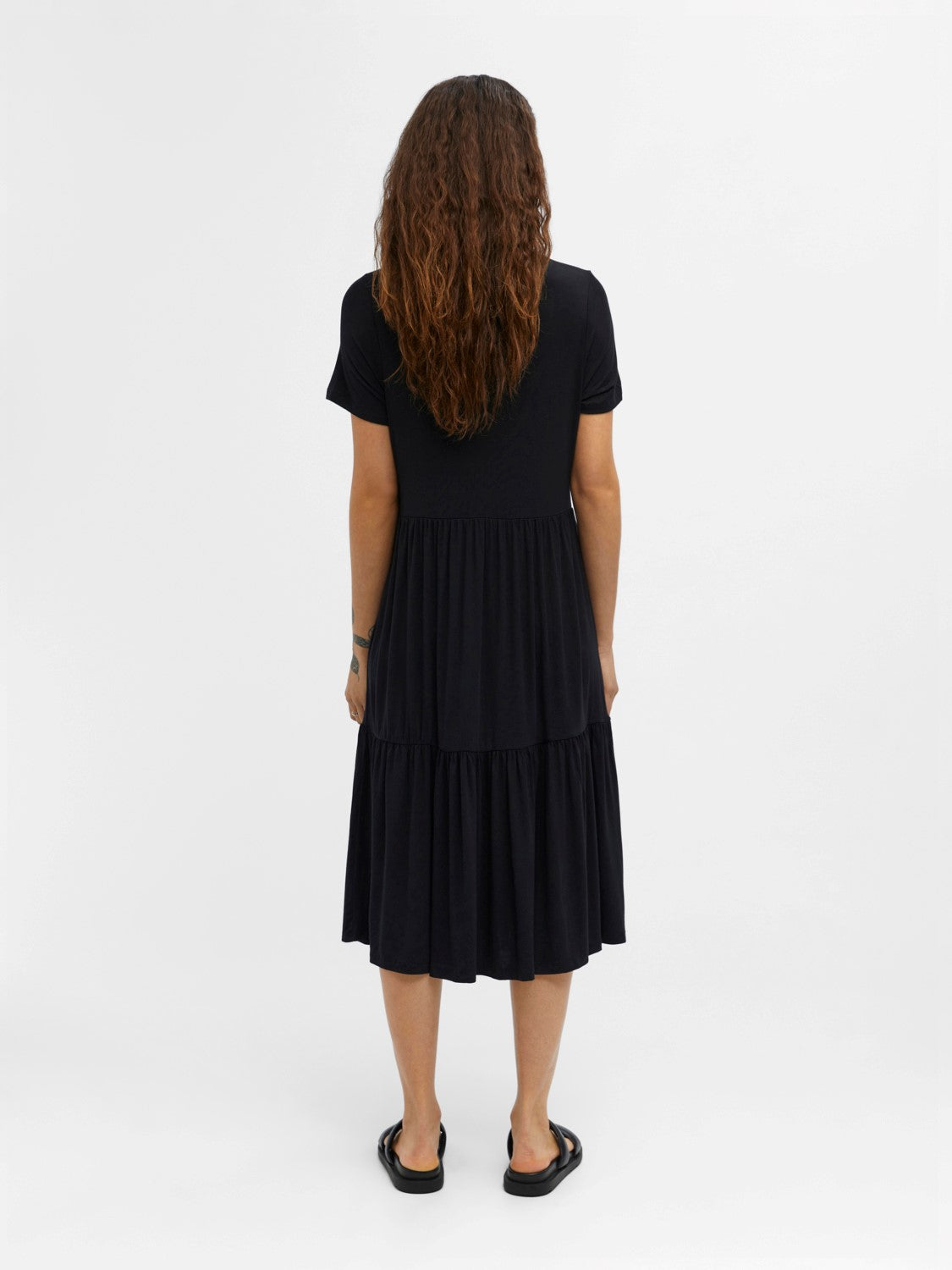 STEPHANIE SHORT SLEEVE DRESS (BLACK)