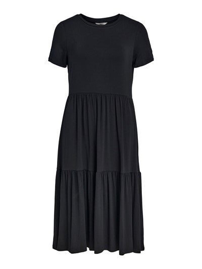 STEPHANIE SHORT SLEEVE DRESS (BLACK)