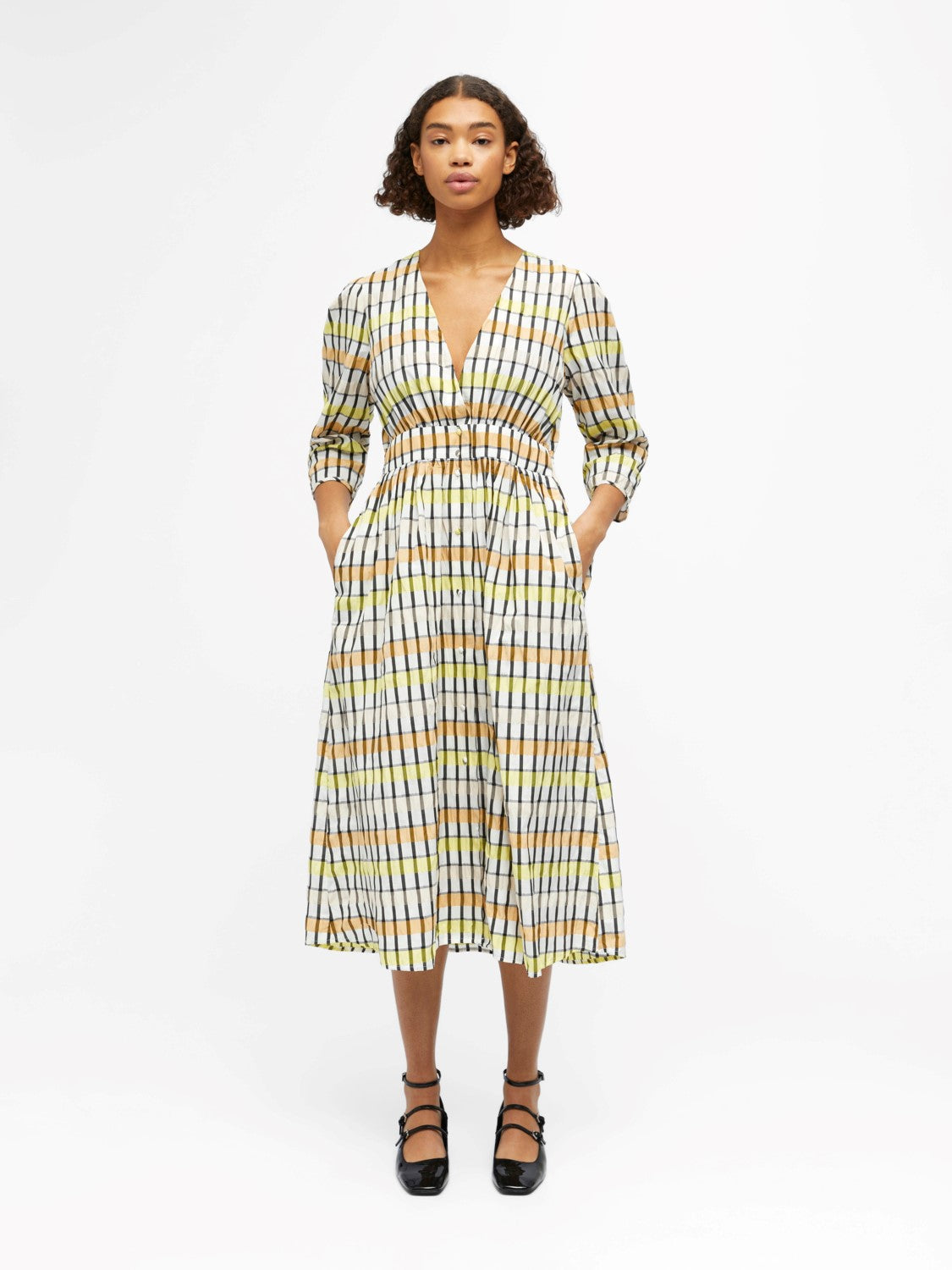 Georgia Dress (Cloud Dancer Multi)