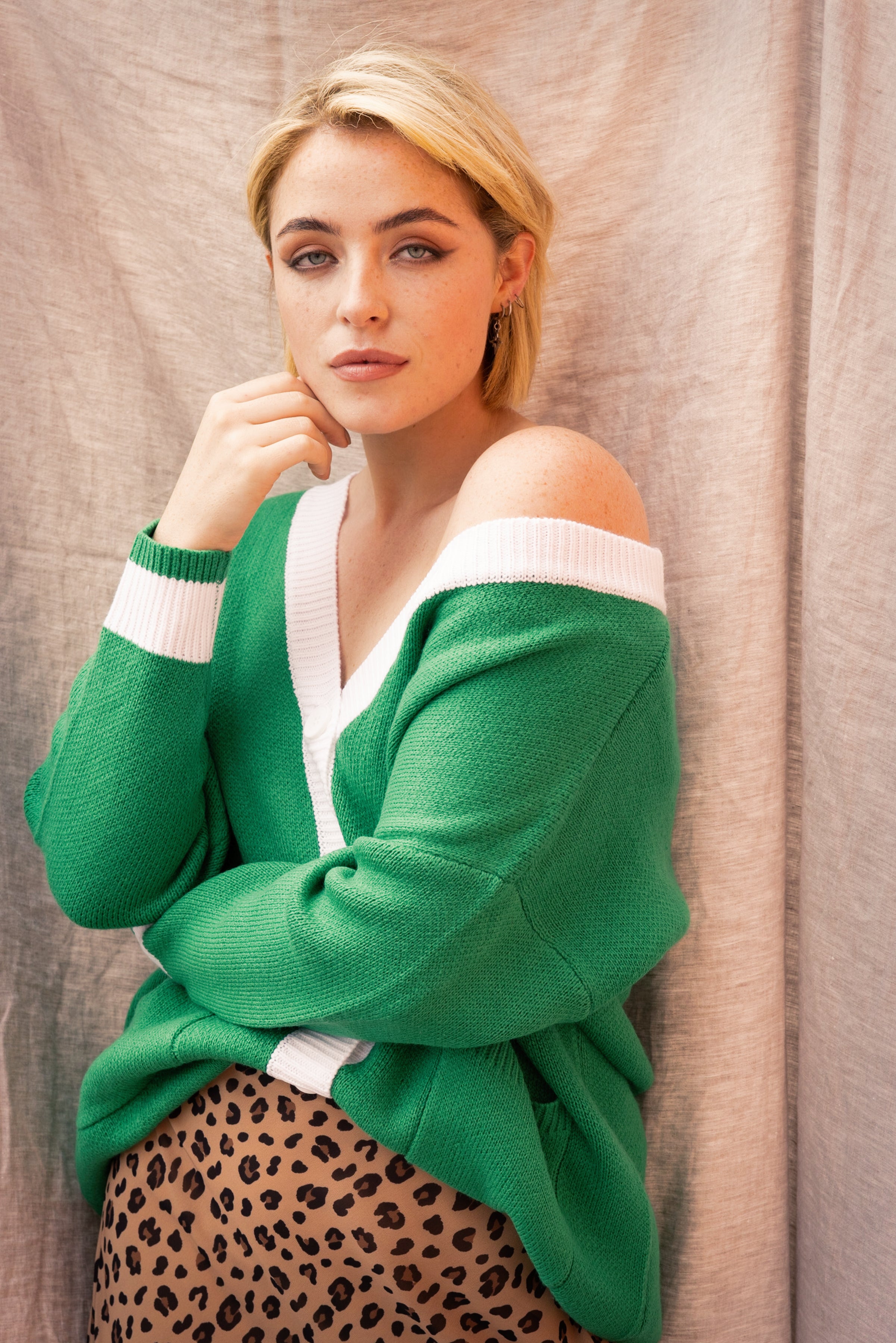 OH MOLLY Green Cardigan