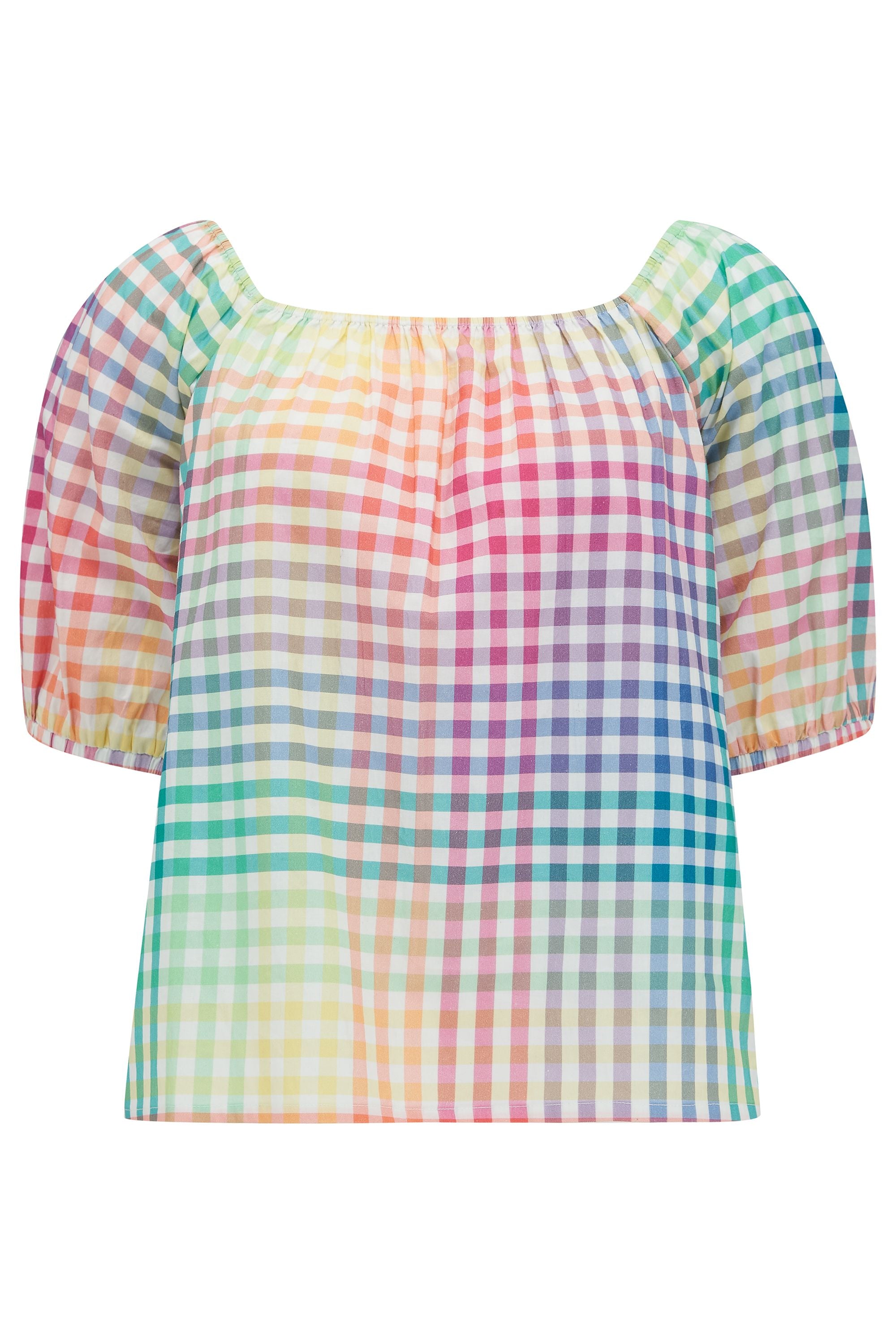 Gerdie Top | Rainbow Gingham (Multi)