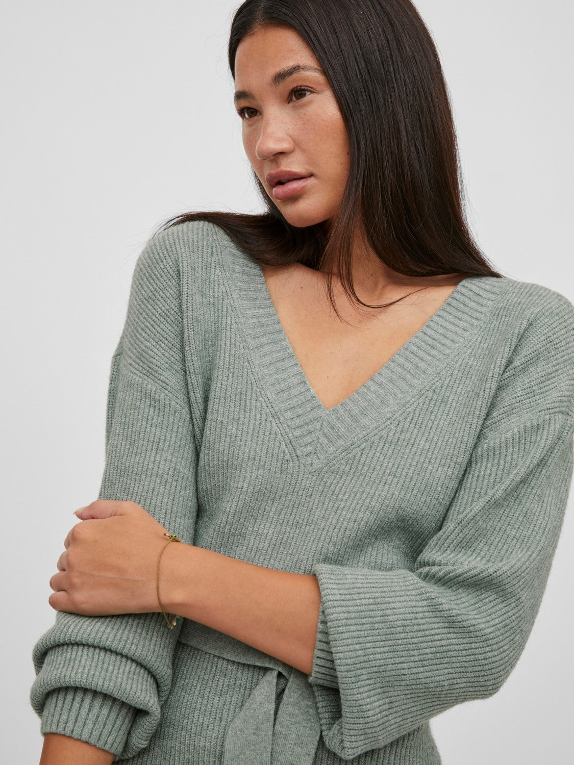 Sharon V-Neck Dress (Laurel)