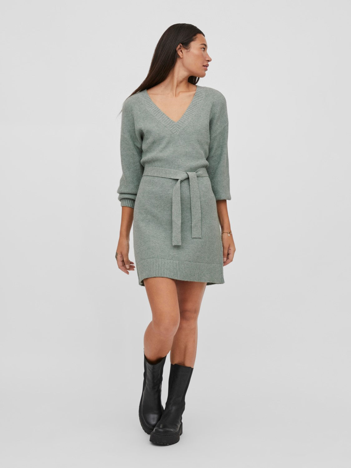 Sharon V-Neck Dress (Laurel)