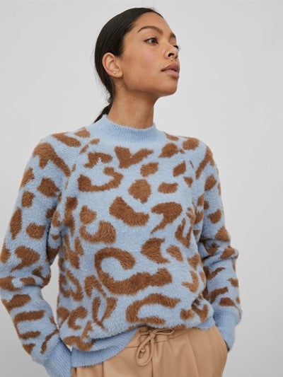 Leo Knit Jumper (Blue)