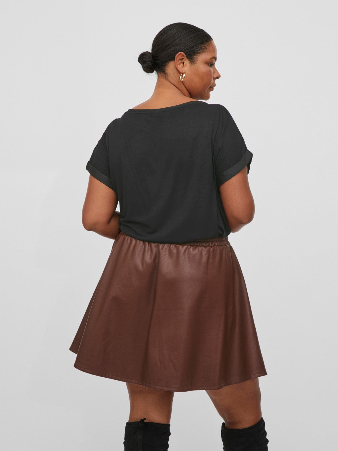 Riley Satin Top (Black)