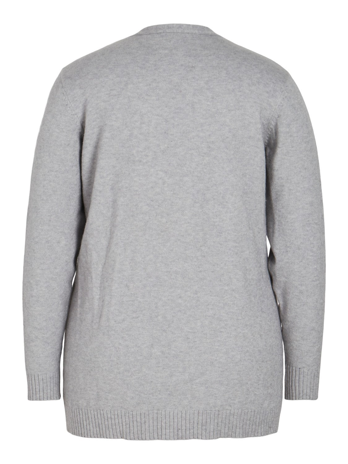 Viril Open Knit Cardigan (Light Grey Melange)